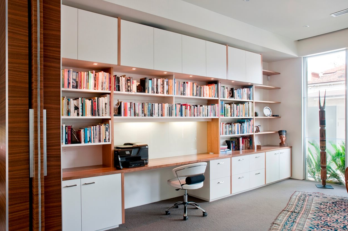 Matt white natural aida walnut study maidstone